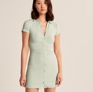 Chic mint green Button-Up Dress Abercrombie 👗 👌 😍